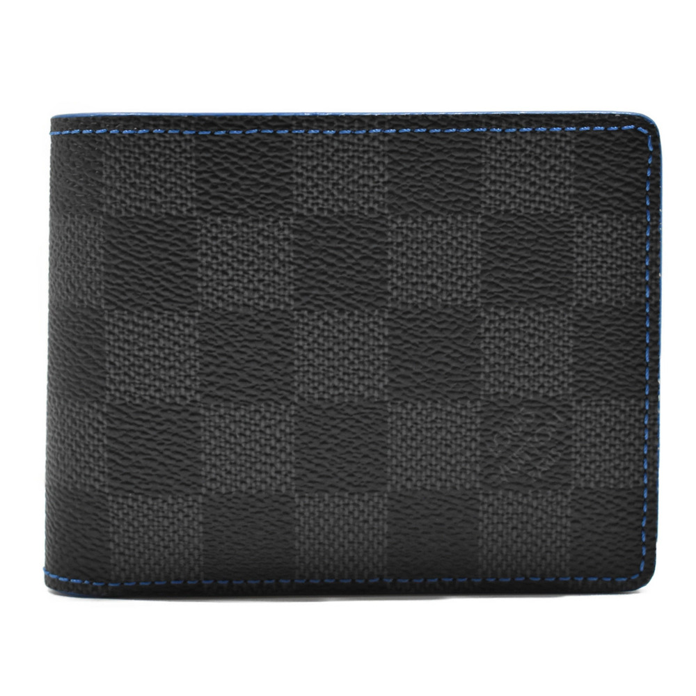 LOUIS VUITTON Portefeuille Slender Bi fold Wallet Damier Graphite Black Gray